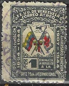 Venezuela #C188  1944 "80 años de la Cruz Roja"