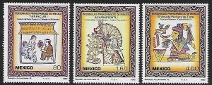 MEXICO #1285 - 1287 1982  Serie completa  Nueva  NH  "Arte prehispanico"