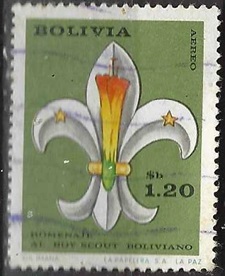 Bolivia #C308 1970 "Homenaje a los Scouts bolivianos"