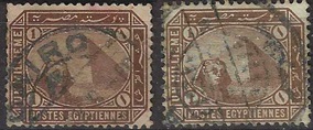 EGYPT #43 - 43a 1902 "Esfinge y pirámides"