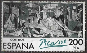 España #2252  1981 (Daño borde superior) "Guernica, de Picasso"