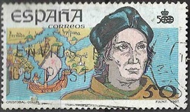 España #2535 1987 "Cristobal Colon, 500 años del descubrimiento de America"