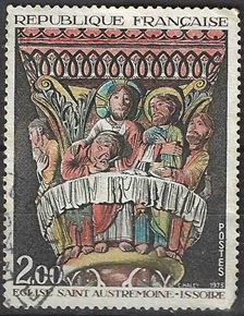 Francia #1359  1973 "La ultima cena, por Issoire"