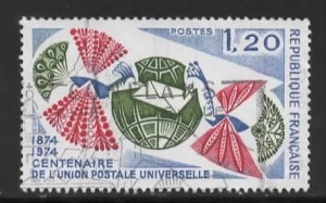 Francia #1415 1974 "Centenario de la UPU"