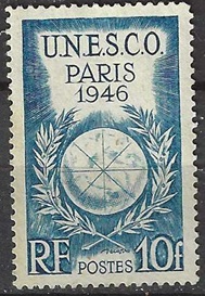 Francia #572 1946 "Conferencia general de la UNESCO"