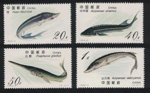 República Popular China  #2487 - 2490 2566  1994  Serie completa Nuevas NH "Pez cirujano"