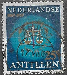 Antillas Neerlandesas #318 1969 "Centenario de la Corte de Justicia"