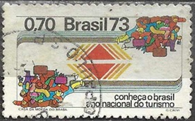 Brasil #1287  1973  "Año nacional del turismo"