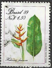Brasil #2170 1989 "Heliconia farinosa"