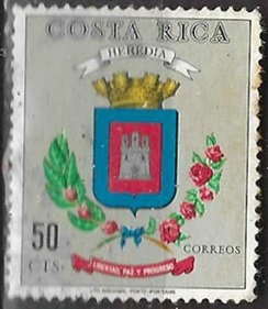 COSTA RICA #269 1969 "Escudo de Heredia"