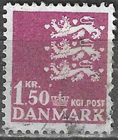 Dinamarca #399  1962 "Sello del estado"