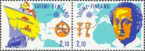FINLANDIA  #885  1992 Serie completa Nuevas NH "600 años del descubrimiento de America"