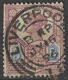 Gran Bretaña  #118  1887.  $12.50 cat. Scott