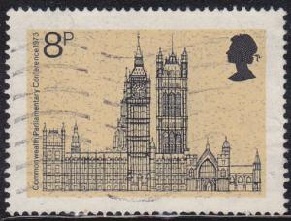 Gran Bretaña #705 1973 "Whitehall, Parlamento"