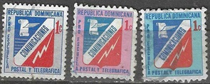 REPUBLICA DOMINICANA #RA58(1973), #RA78(1981) y #RA91(1983)