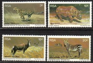 Sudáfrica #465 - 468 1976 serie completa Nuevas NH "Protección de la vida silvestre"