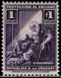 Uruguay  #B1  1930 Nuevas   "Protección al anciano"