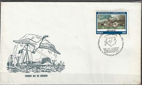 PERU #692  1979  FDC  "Combate de Angamos"