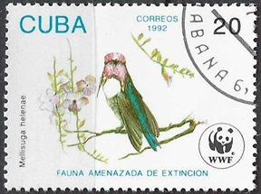 Cuba #3430 1992 "Fauna en peligro - WWF"