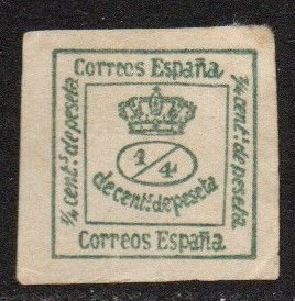 España # 174  1872 Nueva SG Scott $2.25 "Corona y numeral"