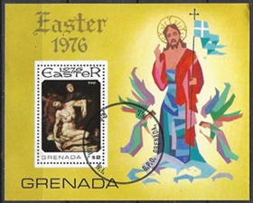 Granada #715 1976 CTO Scott $1.25 "La Piedad, de Crespi - Pascua"