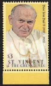 San Vincente y Granadinas Mi#36152  2005 Nueva NH "Fallecimiento de San Juan Pablo II"