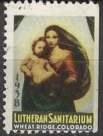 Estados Unidos Timbre del Sanatorio Luterano de Colorado 1938  Nuevo LH