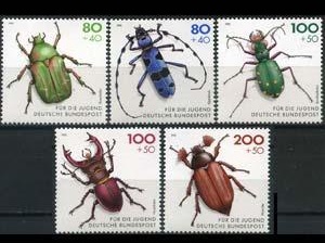 Alemania #B975 1993 Serie completa Nueva NH Scott $8.75 "Escarabajos"