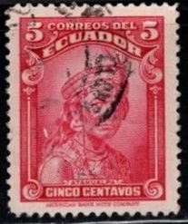 Ecuador #362 1937 "Atahualpa, el ultimo Inca"