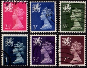 Gales y  Monmouthshire  #WMMH1 - WMMH4, #WMMH6 Y #WMMH8  1971