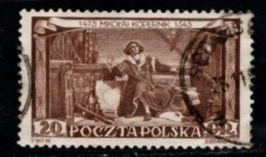Polonia #578  1953 "480 años del nacimiento de Nicolás Copérnico"