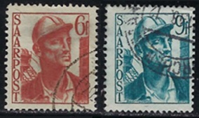 Saar #195 - 196  1948 "Mineros"
