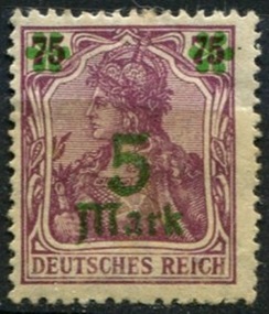 Alemania #135 1921 Nueva (Hinged) "Germania"