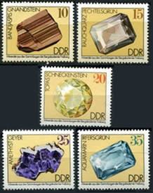 Alemania Republica Democratica #1604 - 1608  1974  Nuevas NH "Gemas"