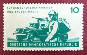 Alemania Republica Democratica #599 1962 Nueva (Hinged) "Infantería motorizada"