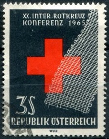 Austria #752  1965 Scott $0.40  "XX Conferencia Internacional de la Cruz Roja, Viena"