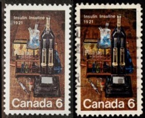 Canadá #533  1971 Nueva y usada  "50 Años del descubrimiento de la insulina"