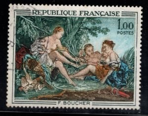 Francia #1275 1970 Scott $0.45 "Diana regresando de la cacería. por Francois Boucher""