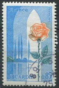 Francia #1443 1975 "Picardy - Rosa"