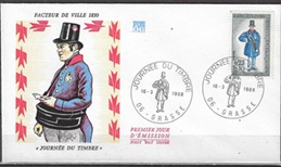 Francia #B416 1968 F.D.C. "Cartero rural"