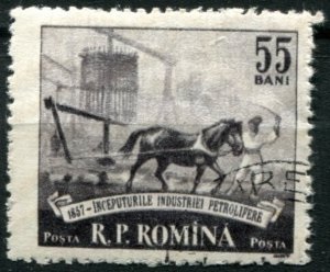 RUMANIA # 1186  1957  "Industria petrolera"
