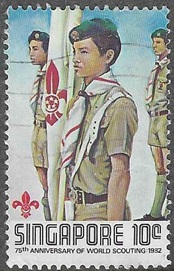 Singapur #404 1982 "Año de los scouts"