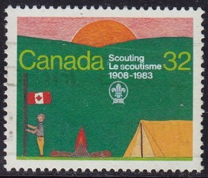 Canada #993 1983 "Año scout"