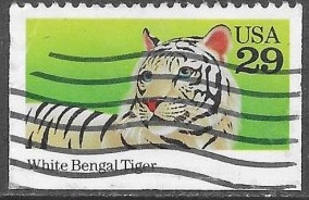 Estados Unidos  #2709  1993 "Tigre de bengala blanco"