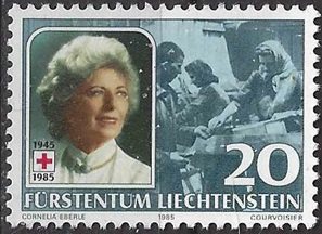 Liechtenstein #813  1985 Nueva NH  "Princesa Gina, presidenta de la Cruz Roja"