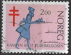 Noruega #802  1982 "Campaña antituberculosis"