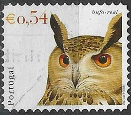 Portugal #2473  2002 Scott $0.70  "Búho real euroasiático"