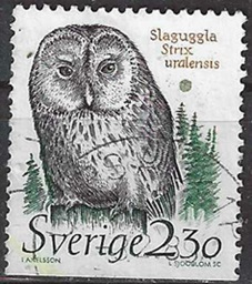 Suecia #1724   1989 "Búho de los Urales"
