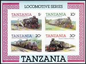 TANZANIA # 274a 1985 H.S. Nueva Scott $1.25 "Ferrocarriles tanzanos"