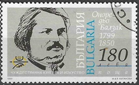 Bulgaria #4076 1999 "Honoré de Balzac, escritor"